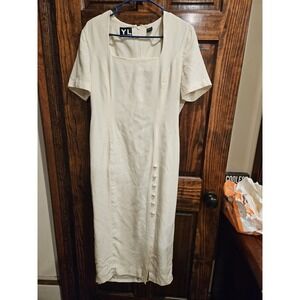 YL By Yair Vintage 100% Silk Modest Pleated Ivory Dress Shoulder Pads 12